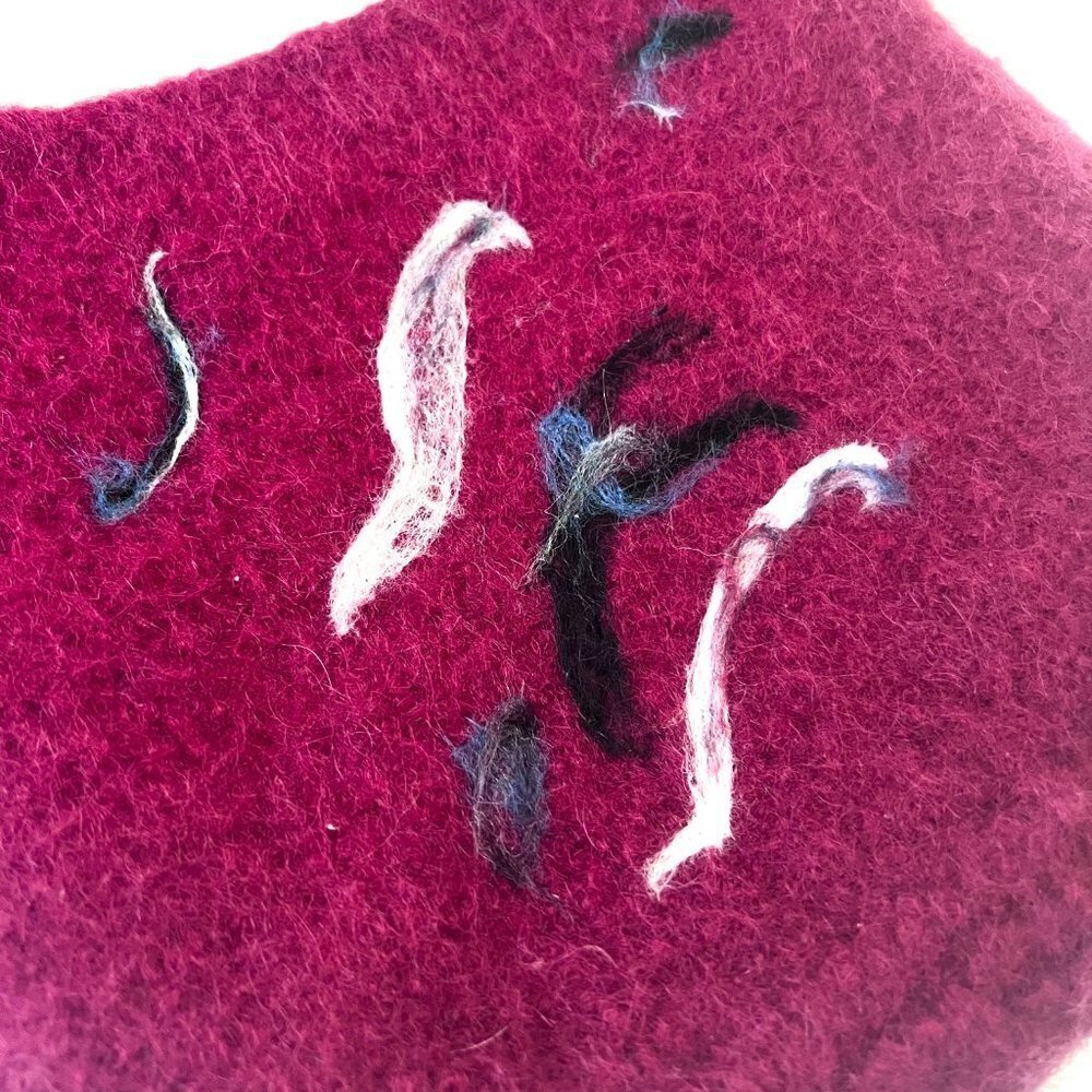 hand made felted wool bag - Picture 2 of 7